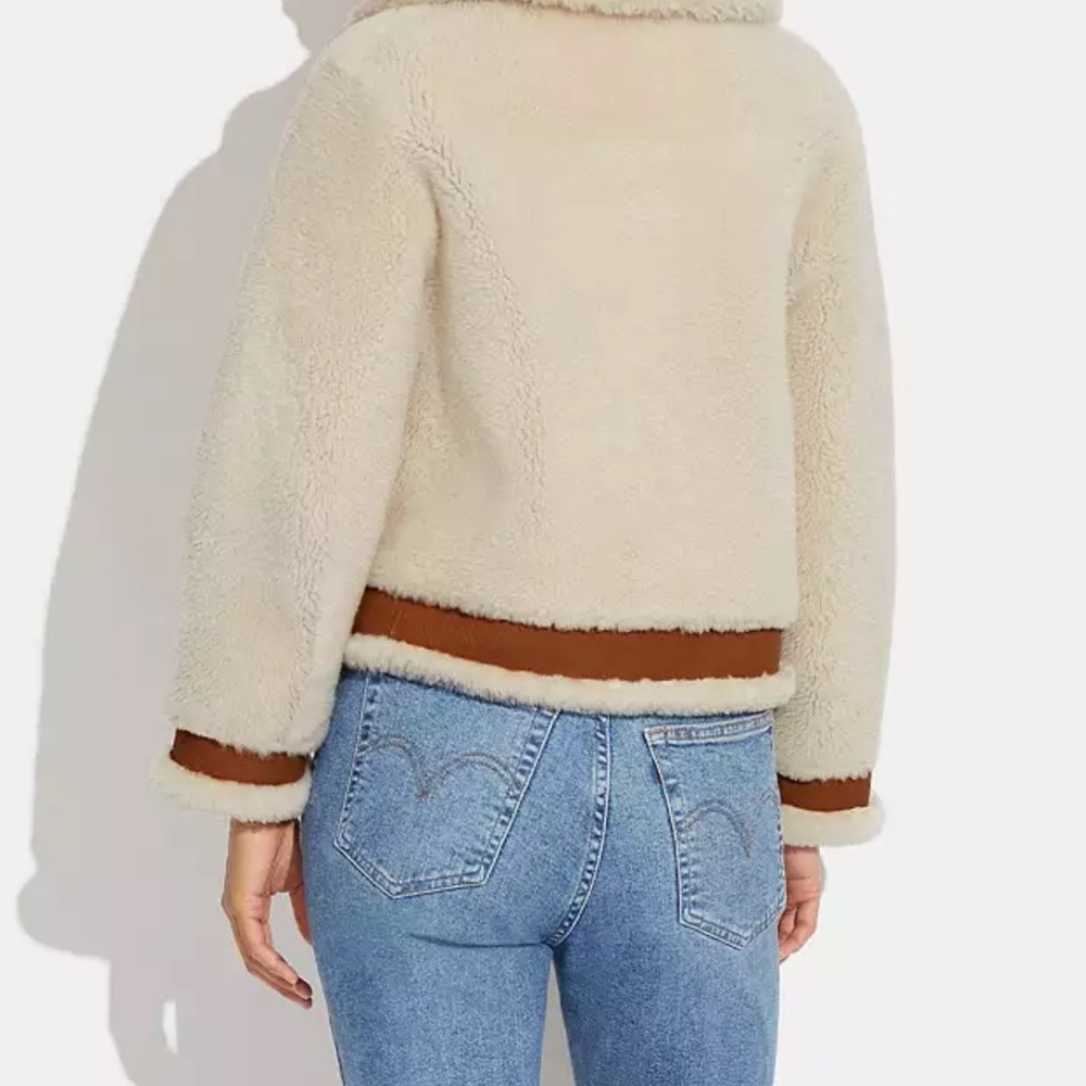 Coach Reversible Shearling Jacket - Picture 2 of 6